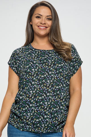 IT5540-PLUS | Tops | Junior Plus Relaxed Fit Ruched Top